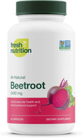 Fresh Nutrition Organic Beet Root Capsules - 2400mg Potent Dosage - Antioxidant Support - Vegan Non GMO Gluten-Free - 90 Capsules