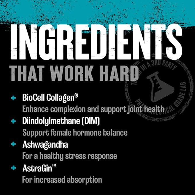 Animal Power Balance – Women's Alpha F Comprehensive Formula – Supports Hormonal Balance Complexion Hair Nails Mood and Stress Intestinal Health &amp Bone and Joint Health – 30 Packs