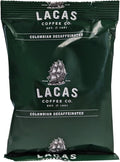Lacas Coffee 100% Colombian Decaf Coffee Packet 2.5 oz. - 42/Pieces WS-110LCPKDCCLM-NF