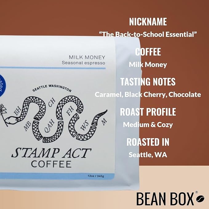 Bean Box Sampler - Roasted by Stamp Act 3-Pack Freshly Ground Coffee Gourmet Coffee