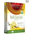 Davidson's Organics Vanilla Cream Spice 8-count Tea Bags Pack of 12