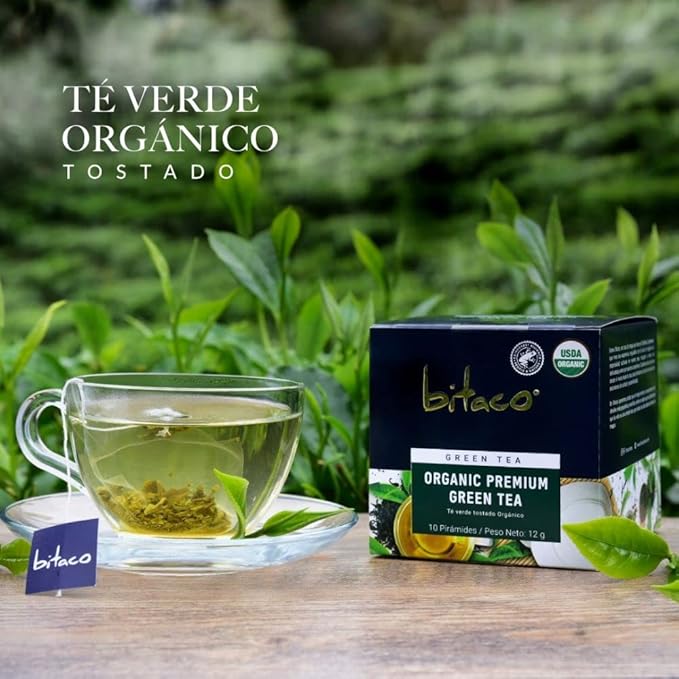 Herbal tea (30 tea bags) bitaco herbal tea Oganic Premium Green Green Matcha Lulo and Golden Chamomile Mint Aromaticas Colombianas