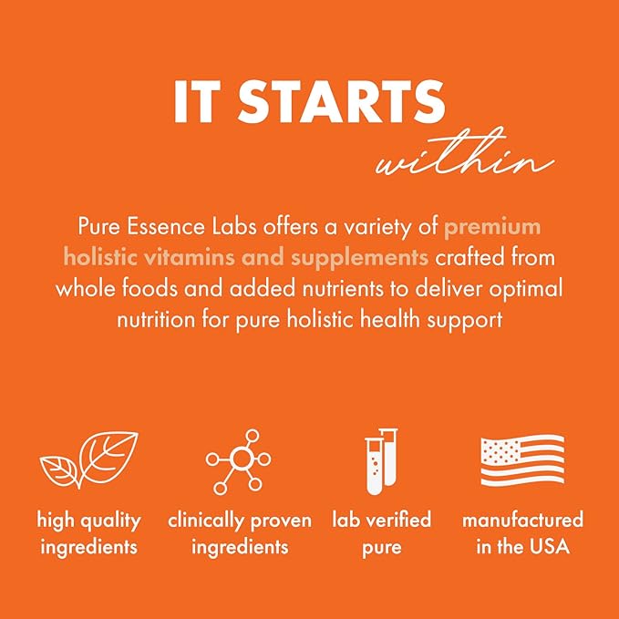 Pure Essence Candex Supplement - Yeast Overgrowth Supplement with Digestive Enzymes Yeast Infection Probiotic Treatment for Men and Women - 120 Capsules