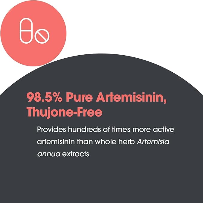 ARG Artemisinin - Delivers 200 mg Concentrated Sweet Wormwood Extract per Serving - Supports Immune and Digestive Health - Hypoallergenic &amp Vegetarian - 45 Servings - 90 Capsules