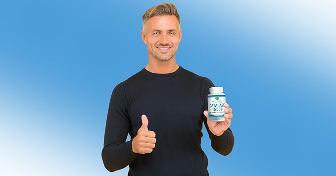 Best Earth Naturals Catalase Supplement 15000 - Hair Supplements for Strong Hair - 60 Capsules (60-Day Supply)