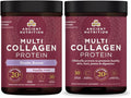 Ancient Nutrition Multi Collagen Peptides Powder Brain Boost 45 Servings + Multi Collagen Peptides Powder Unflavored 45 Servings