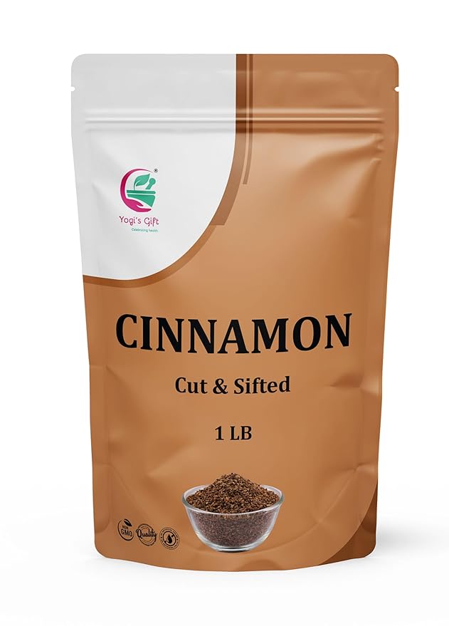 Crushed Cinnamon Bark 1 LB | Bulk Cinnamon Stick Pieces/Chips For Tea Cooking | Rich Aroma and Great Flavour | Premium Grade Product by Yogi's Gift®
