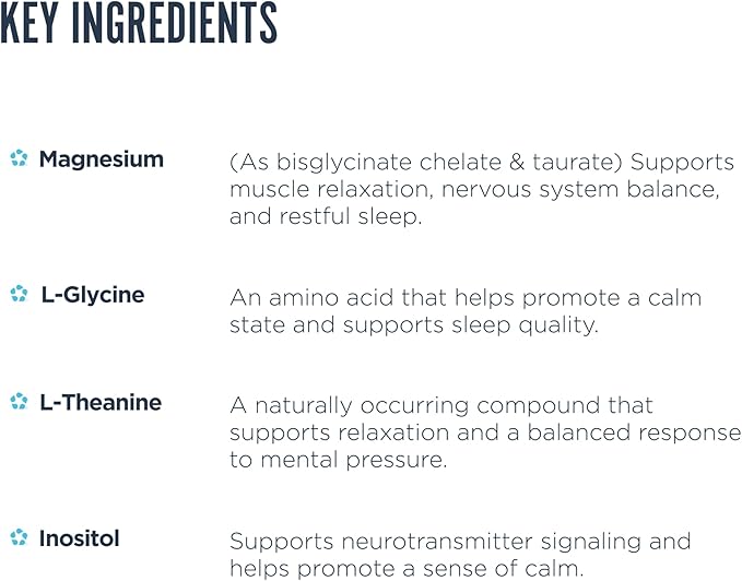 Revive MD Melatonin-Free Sleep Support Supplement for Adults Honey Lemon - Natural Sleep Aid Supplements with Magnesium (Glycinate) Inositol &amp L-Theanine for Deep Relaxation (30 Servings)