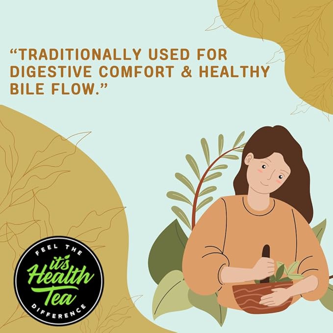 Boldo Herbal Tea — Traditionally Used for Digestive Comfort &amp Healthy Bile Flow | 35 Filtered Tea Bags Included | Caffeine-Free Gluten-Free | 3 oz Loose Leaf