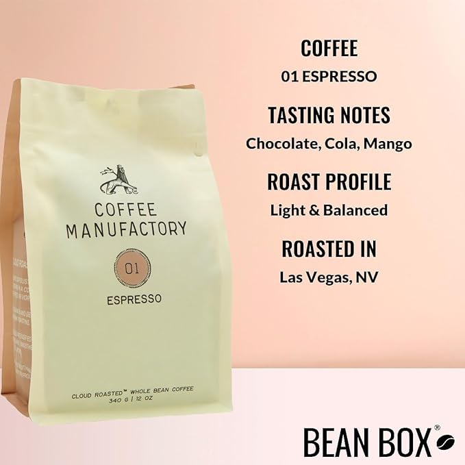 Bean Box Sampler - Roasted by Manufactory 2-Pack Whole Bean Coffee Gourmet Coffee