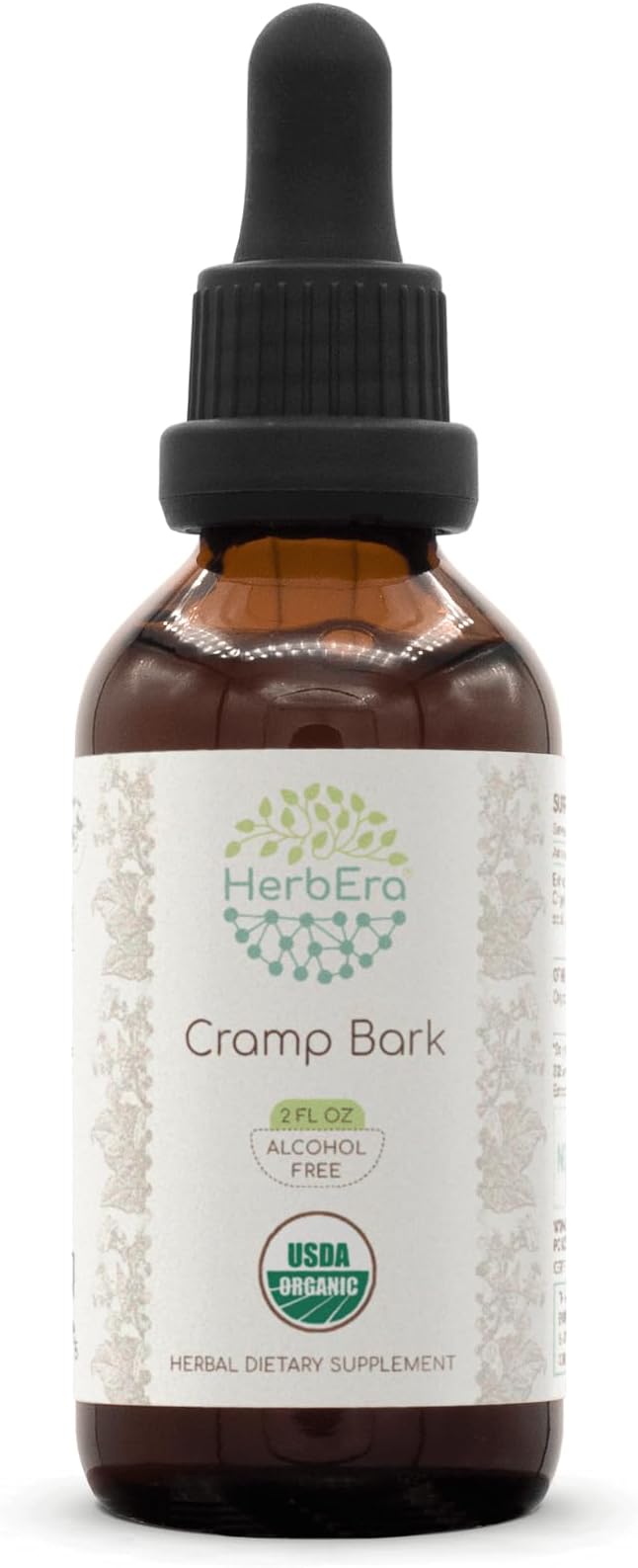 Cramp Bark B60 Alcohol-Free Herbal Extract Tincture Concentrated Liquid Drops Natural USDA Organic Cramp Bark (Viburnum Opulus) Dried Bark (2 fl oz)