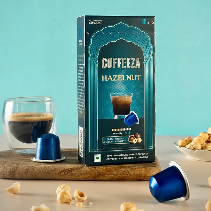 Coffeeza Flavoured Variety Pack Aluminium Coffee Capsules Caramel Hazelnut and Vanilla (30 Pods)