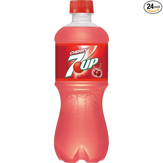 7-Up Cherry 20 oz Soda Bottles (Pack of 24)