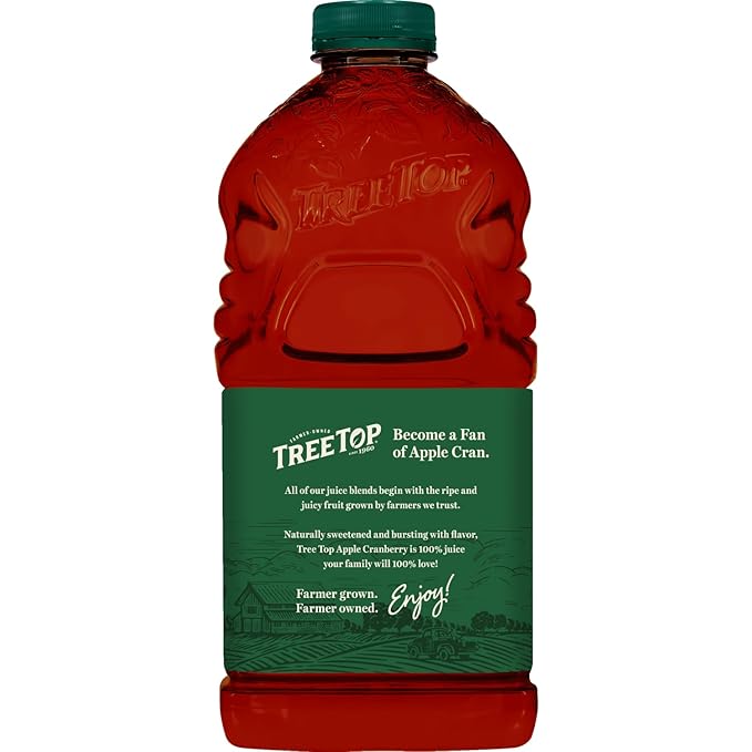 Tree Top Apple Cranberry Juice 64 Fl Oz (Pack of 8)