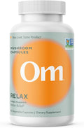 OM MUSHROOM SUPERFOOD Relax Mushroom Capsules 90 Count 30 Days Reishi Mushrooms Ashwagandha GABA L-Theanine Magnesium Adaptogens for Stress Support (Formerly Gently Zen Packaging May Vary)