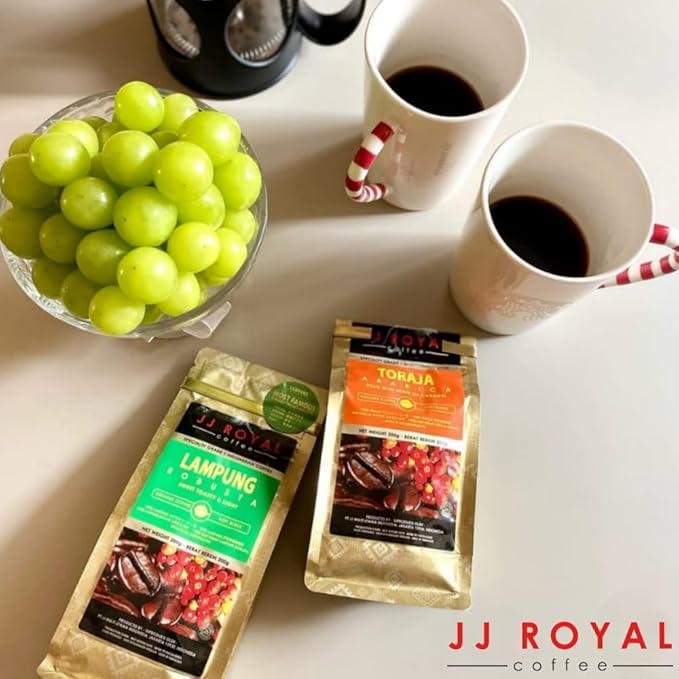 JJ Royal Coffee Toraja Arabica 200g Ground Coffee (Pack of 4)