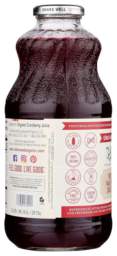 Lakewood Cranberry Juice 48x 32OZ