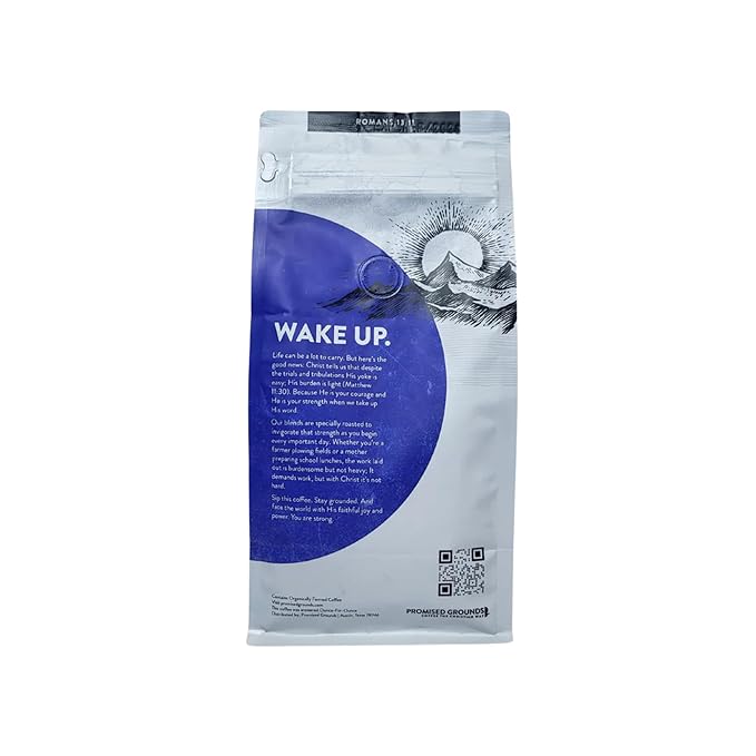Proverbs 24 Ground Coffee – Medium Dark Roast 12oz Bag – Smooth Chocolate &amp Nut Flavor – Faith-Inspired Arabica Beans – Small-Batch Roasted in Texas – Helps Provide Clean Water