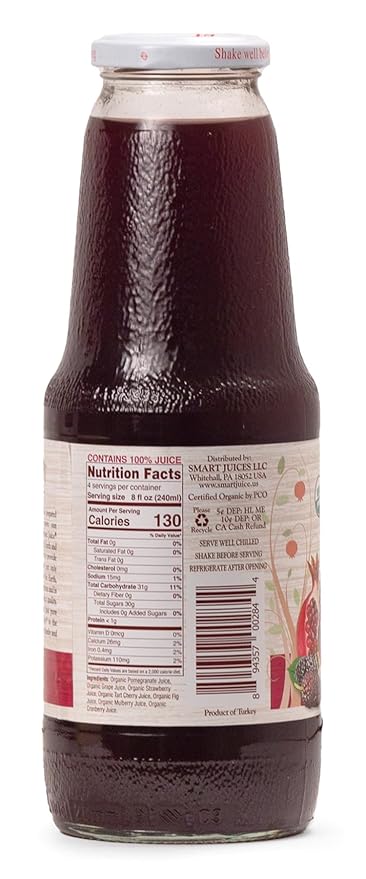 Smart Juice Super Fruit 7 Organic Juice - 33.8 fl oz (1L) - (case of 6)