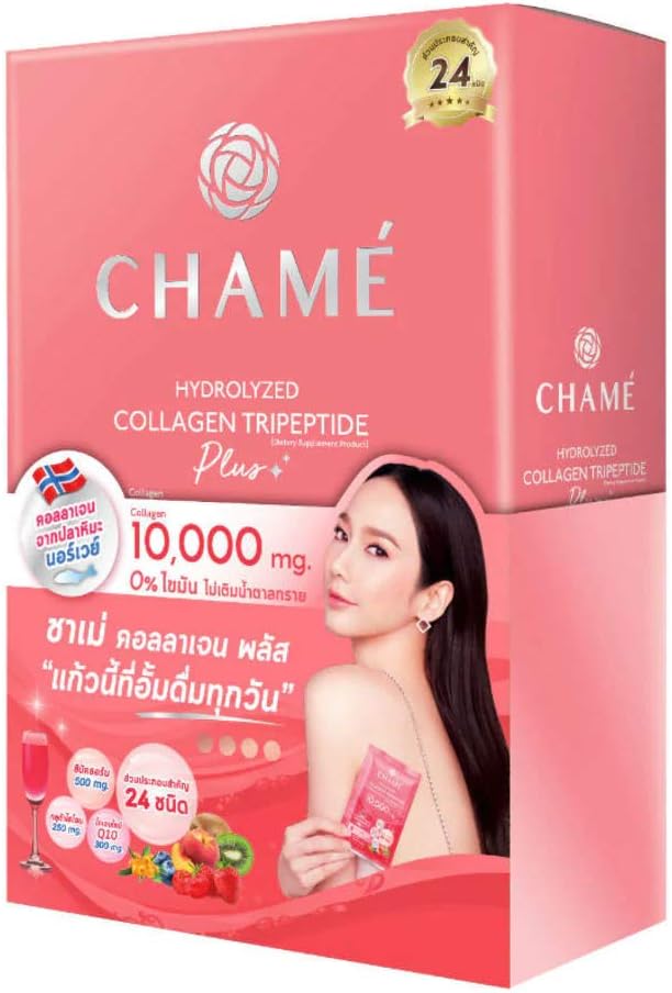 Chame Hydrolyzed Colla Tripeptide Plus 10000 mg. (10 Sachets) Ready2White
