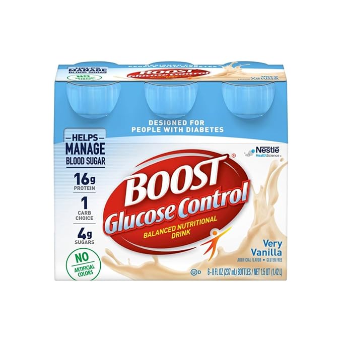 Boost Nutritional Drink Variety Pack 1 Pack Vanilla &amp 1 Pack Strawberry 6-8 fl oz Bottles/Pack (2 CT Variety Pack)