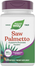 Nature's Way Saw Palmetto Standardized Extract Prostate Health Support for Men* 160 mg per Serving 120 Softgels (Packaging May Vary)
