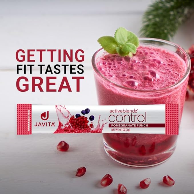 ActiveBlendz Control Instant Herbal &amp Fruit Drink – Refreshing Botanical Formula with Acai Pomegranate – Supports Daily Balance &amp Craving Control – Convenient Wellness Beverage Mix by Javita