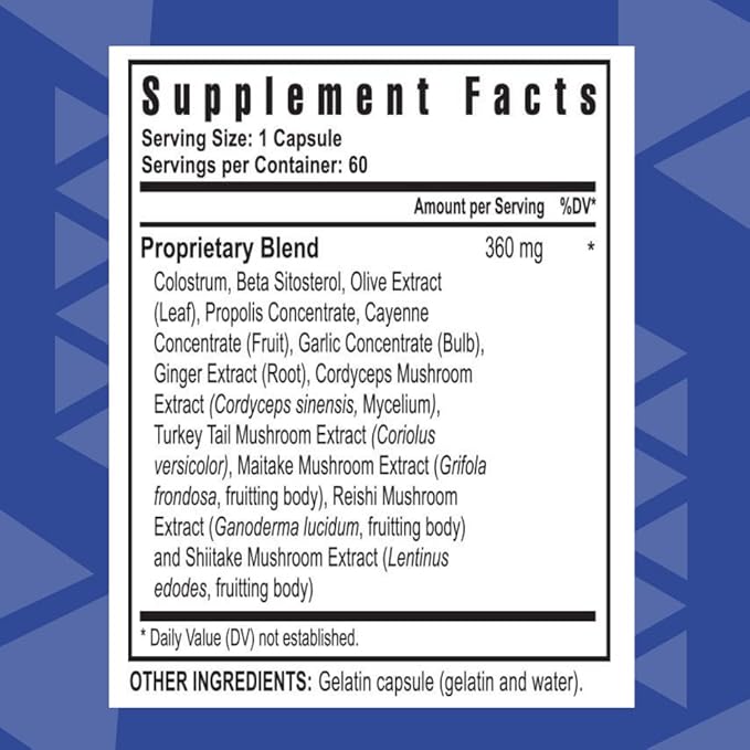 Youngevity Killer Biotic FX - Immune System Support | Sourced from Bee Propolis Mushrooms &amp Colostrum | Natural Immunity Support | 4 Pack