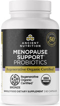 Ancient Nutrition Regenerative Organic Certified Probiotics for Menopause Support Probiotics Menopause Support Healthy Digestion and Women’s Health Support 50 Billion CFUs* Per Serving 60 Count