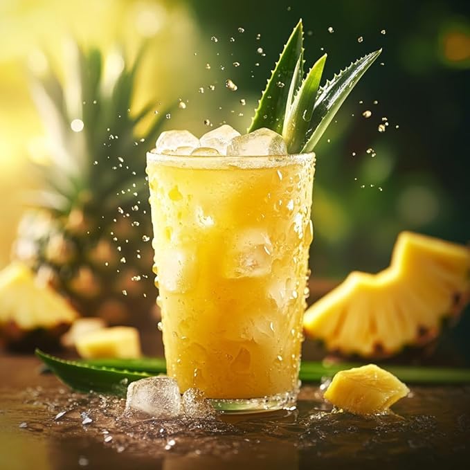 ALEO 0.5L Premium Pineapple Aloe Vera Drink - Natural No Preservatives No Artificial Colors Superior Taste Award 2025