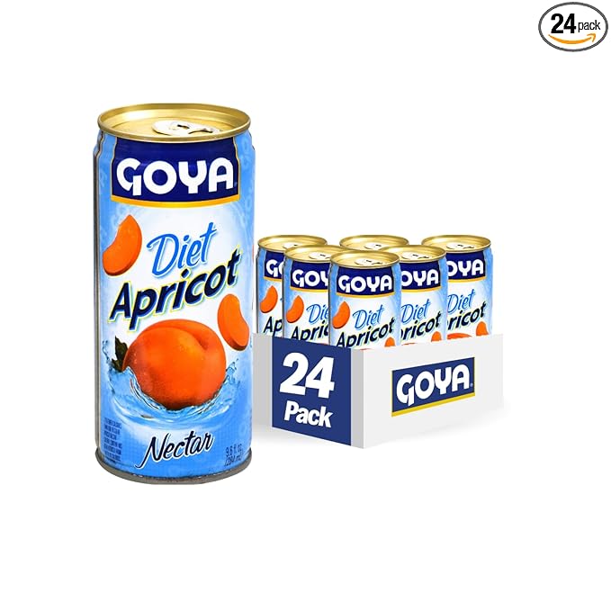 Goya Foods Diet Apricot Nectar 9.6 Fl Oz (Pack of 24)