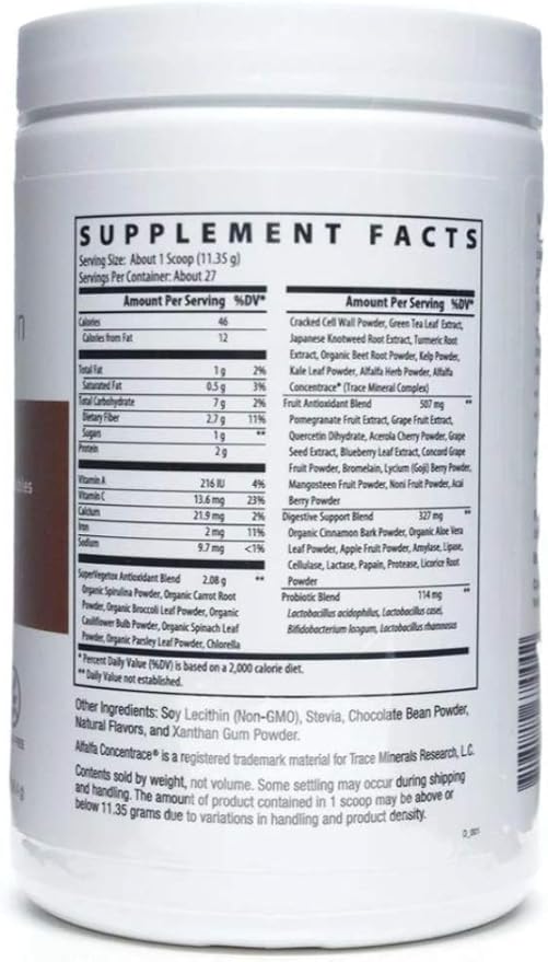 NutriDyn Fruits &amp Greens Berry Flavor *Certified Organic* w/ Acai Gogi Mangosteen Noni &amp Pomegranate Super Fruits 304.8 Grams (Berry)
