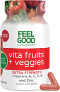 FeelGood Superfoods 1000mg Immune Support Capsules Made with 25 Organic Fruits and Vegetables Strong Immunity Boosters with Vitamins A C D3 and Zinc 60 Count