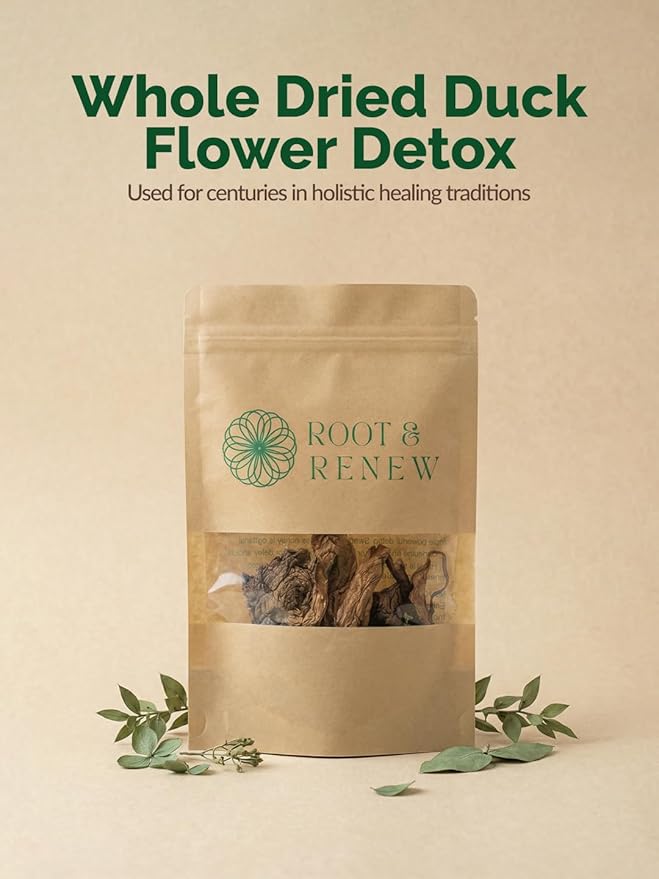 Whole Dried Duck Flower Detox | Jamaican Herbal Cleanse | Natural Botanical Wellness Support | No Additives | Traditionally Dried Whole Flower
