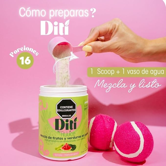 DITI Green Juice Powder Mix 16 Servings (Sandia)