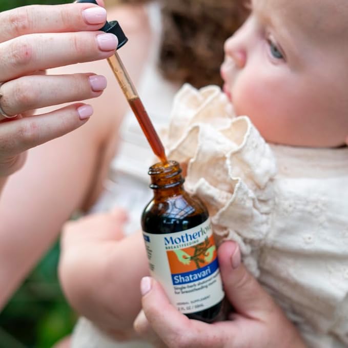 Motherlove Shatavari (2 oz Tincture) Lactation Supplement to Support Breast Milk Supply During Menstruation and to Seek Balance During Hormonal Shifts—Non-GMO Organic Herbs Vegan Kosher