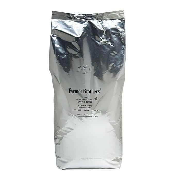 Farmer Brothers Ground Coffee Signature Arabica 117392 Service Bag Case 5 Pound (Pack of 1) Replaces Item 1395