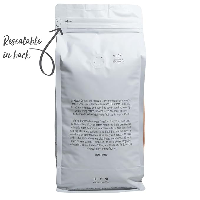 Klatch Coffee Blue Thunder Blend Dark Roast 2 Pounds Whole Bean