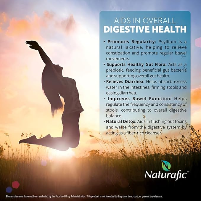 Psyllium Husk Powder Unflavored – Digestive Fiber Supplement for Bowel Regularity &amp Gut Health – Non-GMO Gluten-Free Vegan Keto Friendly – 32oz