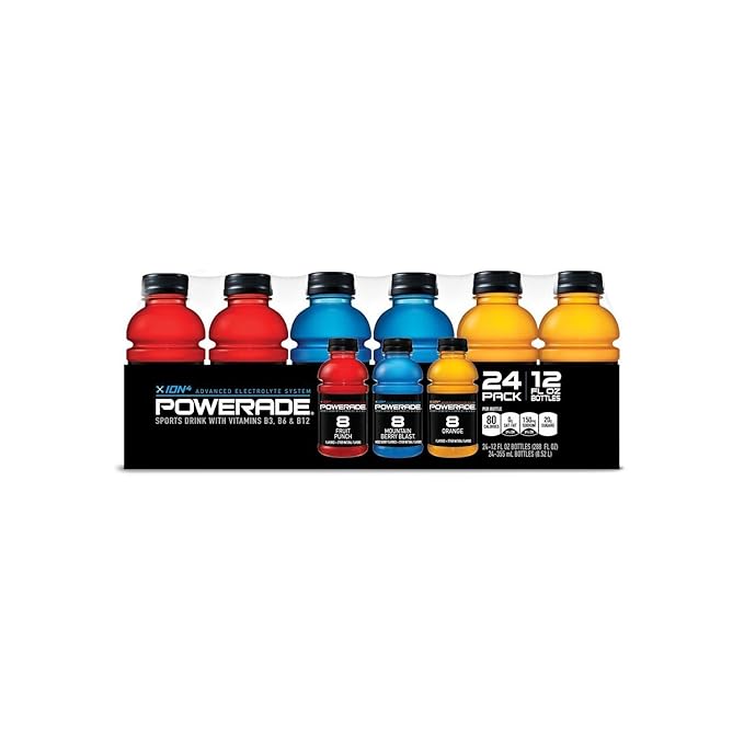 Powerade Sports Drink Variety Pack (12 oz. Bottles 24 ct.) (2 Pack)