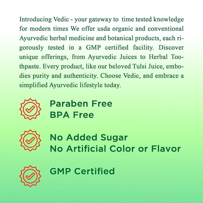 Vedic Juice Ayurvedic Neem Karela Jamun Juice - Original Flavour - Pure Herbal Juice -33.08 Floz (1000 ML)