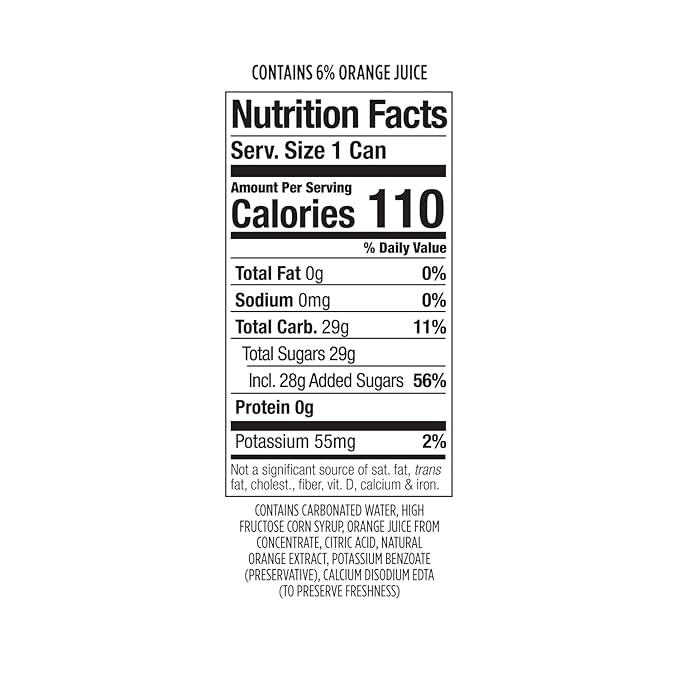 POLAR Dry Sparkling Soda Orange Flavor | Premium Cocktail Mixer Inspired by History | 24pk 7.5oz Cans