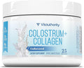 Colostrum Collagen Peptide Protein Powder Hydrolyzed HydroPeach Gut Health Skin &amp Immune Support | 1g Bovine Colostrum 2g Collagen Peptides 20mg Peach Ceramides Blend Unflavored 25 Servings No S