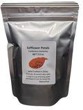 Safflower petals - Carthamus tinctorius Dried Loose petals from 100% Nature (8 oz)
