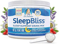 SleepBliss Nighttime Drink Mix – Melatonin Magnesium L-Theanine &amp Herbal Blend – Calming Nighttime Support Powder – Lavender &amp Chamomile – 30 Servings
