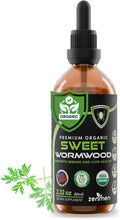 Zenmen Organic Sweet Wormwood (Artemisia Annua) Extract- Immune Support and Source of Antioxidants - 2.32 fl oz / 60ml Vegan Manufactured in The USA