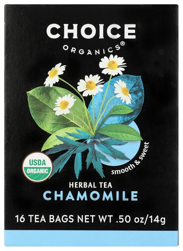 Choice Organic Teas Herbal Tea 16 Tea Bags Chamomile