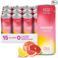 Moment Botanical Soda Soft Drink (Shark Tank) - SPARKLING Non Alcoholic Drinks | Grapefruit Lemonade | L-Theanine &amp Ashwagandha for Calm &amp Clarity | 0 Added Sugar 0 Caffeine | 12-pack