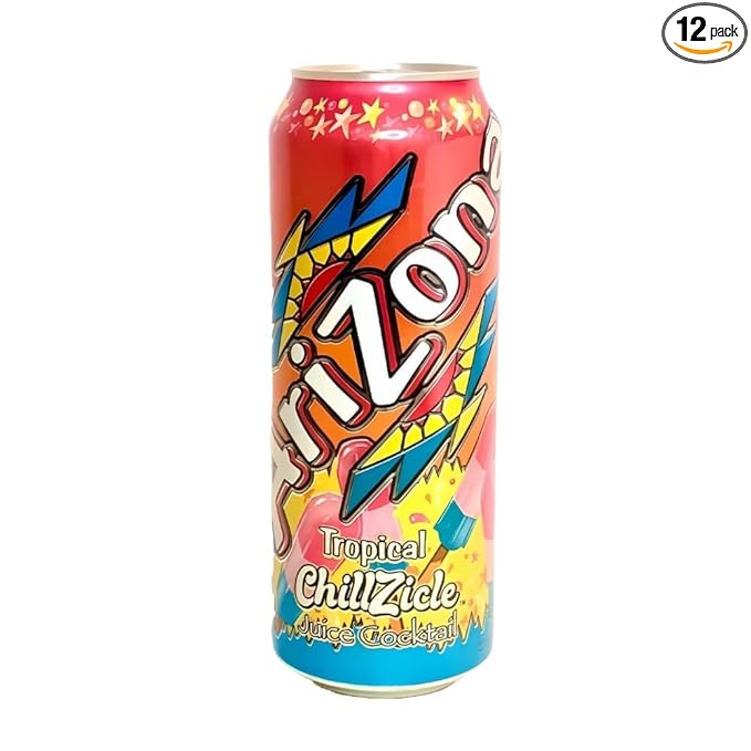 AriZona Tropical Chillzicle Big Can 22 Fl Oz (Pack of 12)