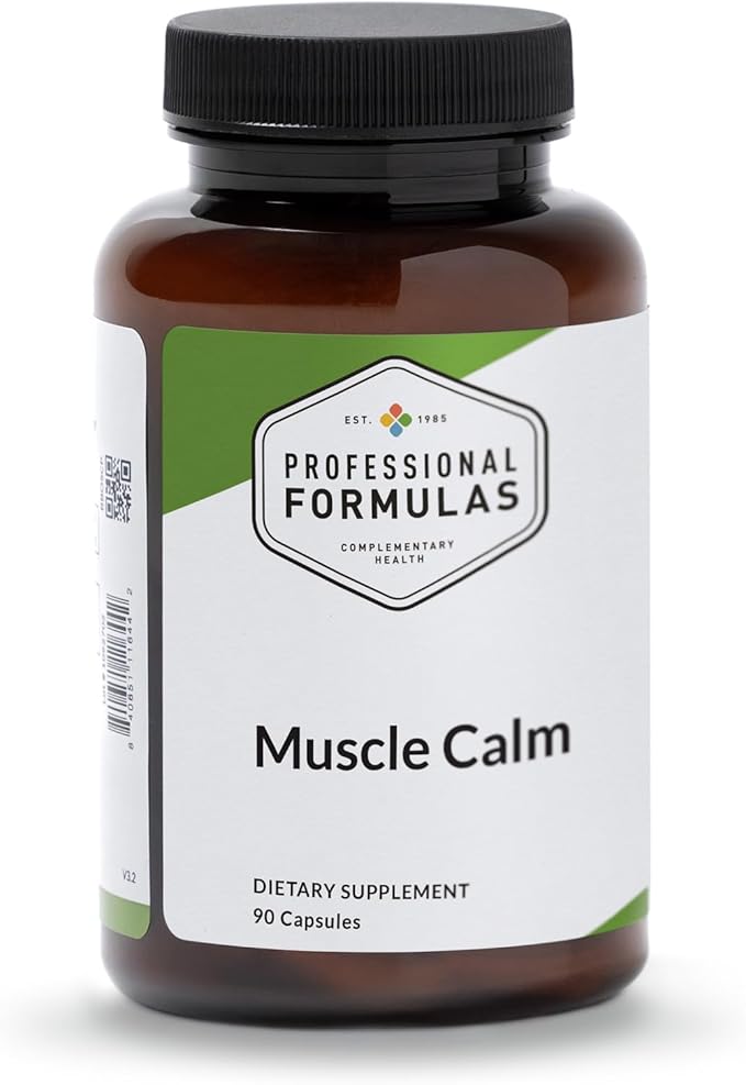 Professional Formulas Muscle Calm – Botanical and Mineral Support for Muscle Relaxation Nervous System Balance &amp Physical Recovery – 90 Capsules